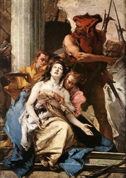 ジョバンニ・バティスタ・ティエポロ Painting - 聖アガタの殉教 ジョヴァンニ・バッティスタ・ティエポロ